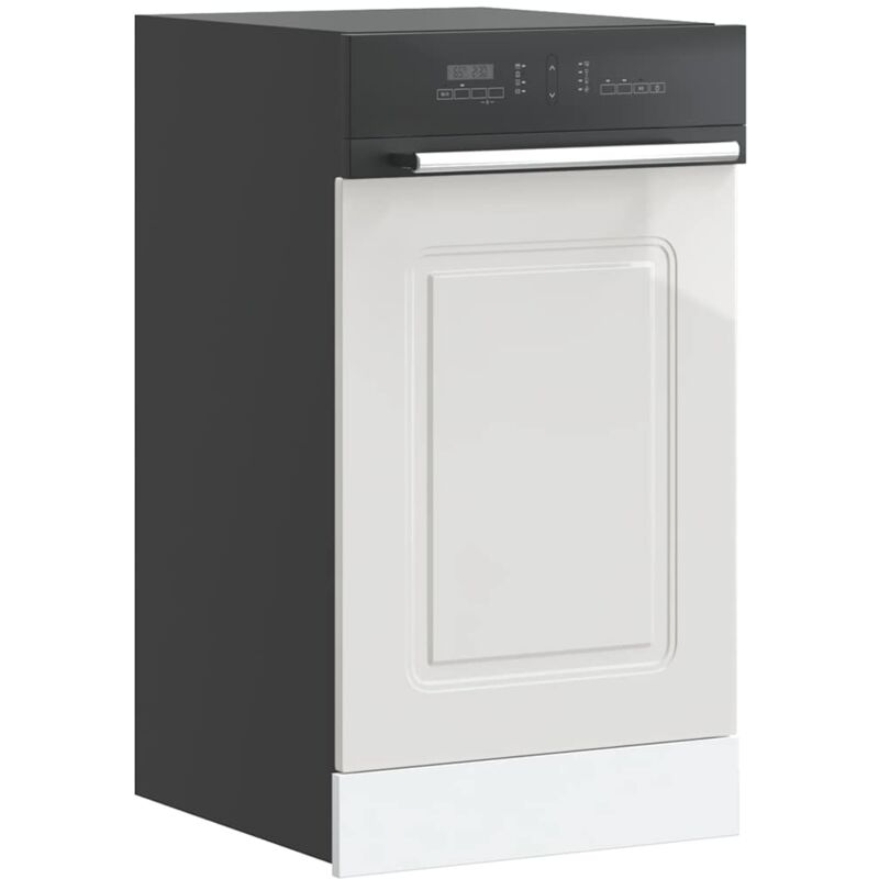 foto del prodotto pannello lavastoviglie kalmar bianco lucido 45x1,5x67 cm vidaxl