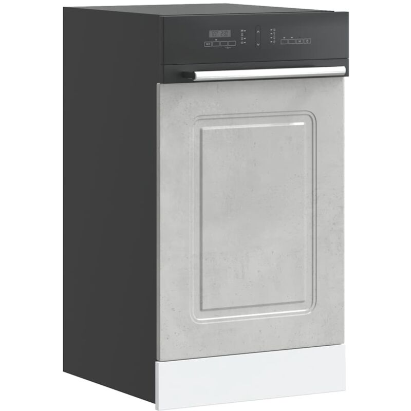 foto del prodotto pannello lavastoviglie kalmar grigio cemento 45x1,5x67 cm vidaxl