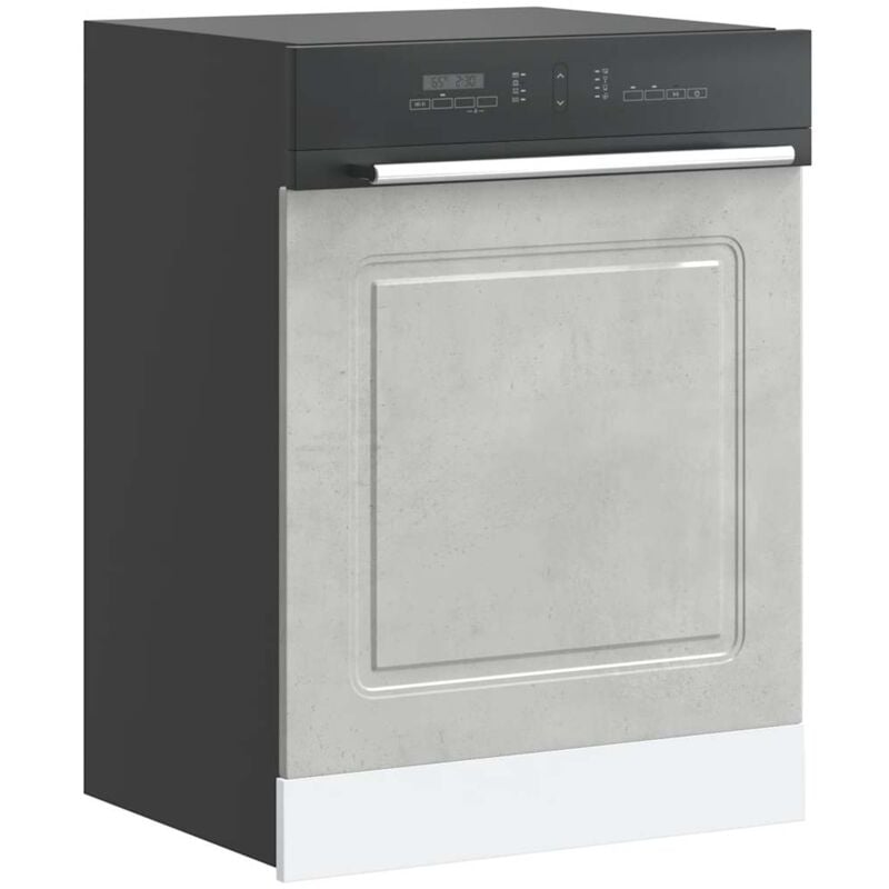 foto del prodotto pannello lavastoviglie kalmar grigio cemento 60x1,5x67 cm vidaxl