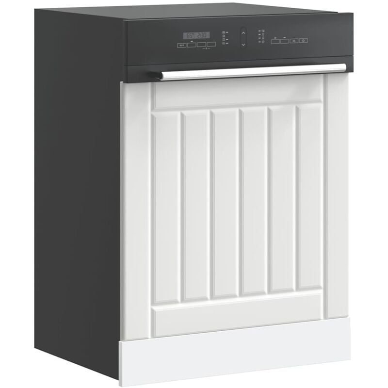 foto del prodotto pannello lavastoviglie lucca bianco in legno multistrato vidaxl