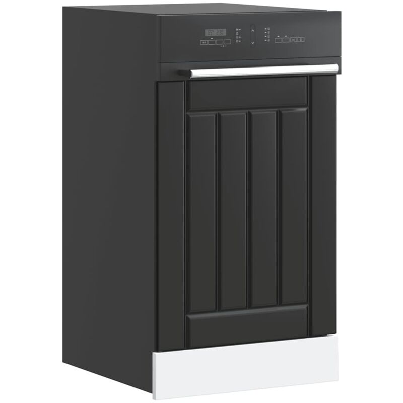 foto del prodotto pannello lavastoviglie lucca nero in legno multistrato vidaxl