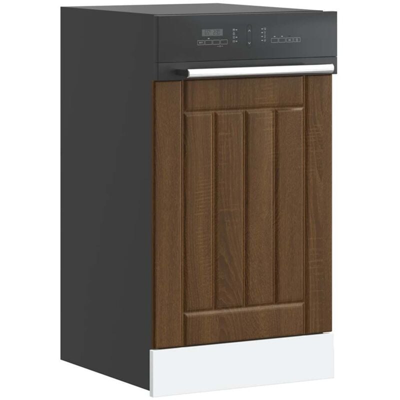 foto del prodotto pannello lavastoviglie lucca rovere marrone legno multistrato vidaxl