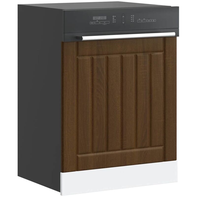 foto del prodotto pannello lavastoviglie lucca rovere marrone legno multistrato vidaxl