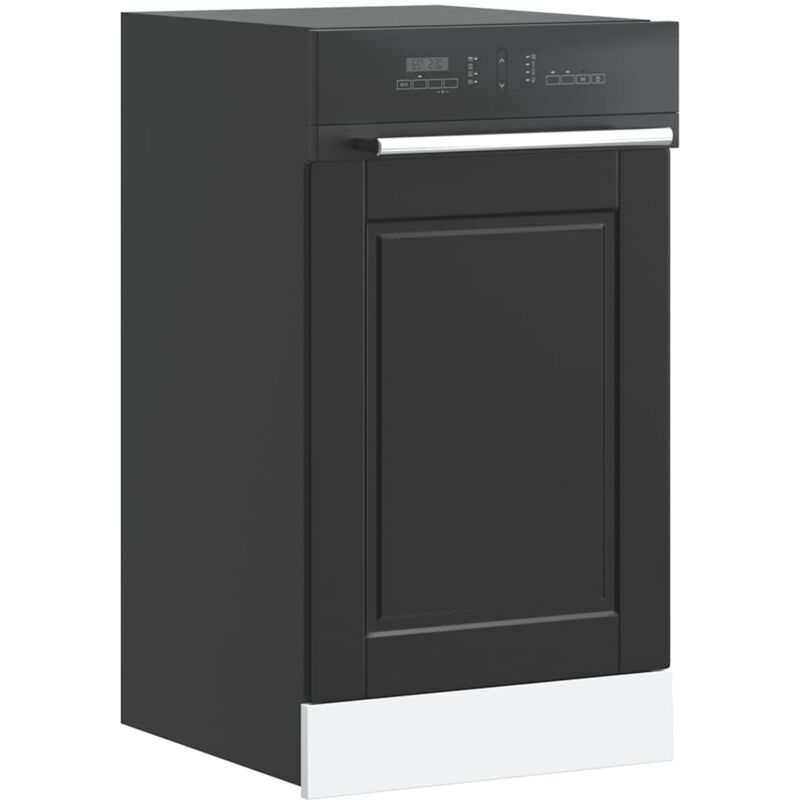 foto del prodotto pannello lavastoviglie porto nero 45x1,5x67 cm in truciolato vidaxl