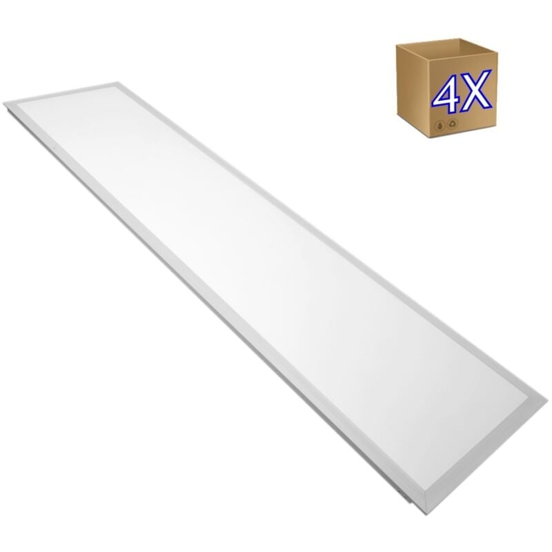 foto del prodotto pannello led 4x 295x1195mm 50w, pannello led bianco retroilluminato jandei