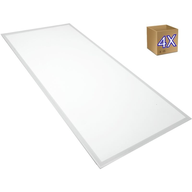 foto del prodotto pannello led 4x 595x1195cm 100w, pannello led bianco retroilluminato jandei
