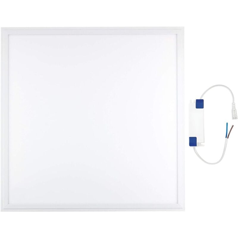 foto del prodotto pannello led 60x60cm incasso soffitto quadrato luce naturale cornice bianca 48w
