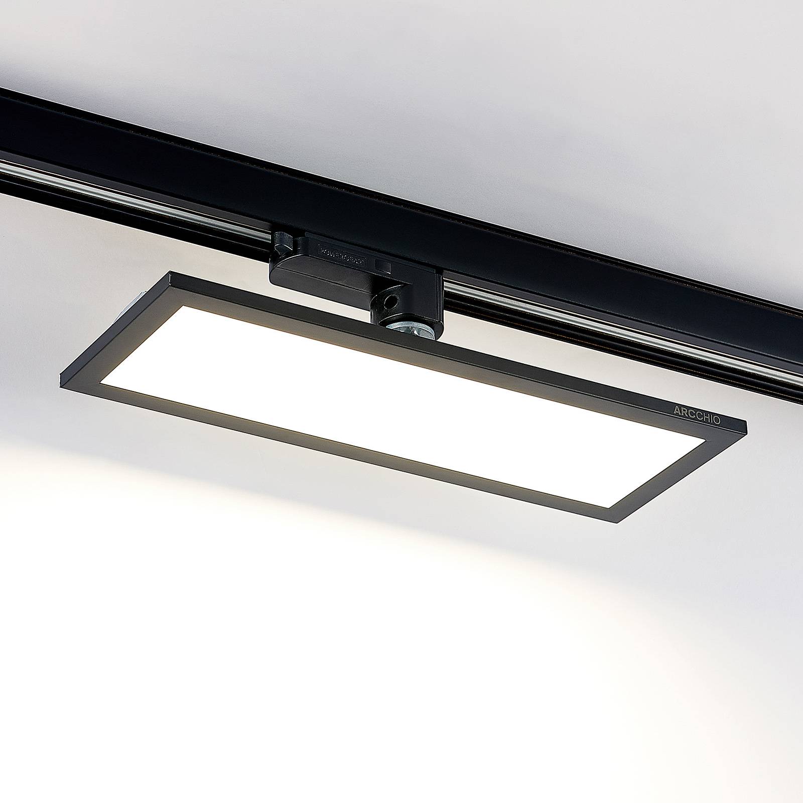 foto del prodotto pannello led arcchio led trifase, 30 cm, nero, 4000 k