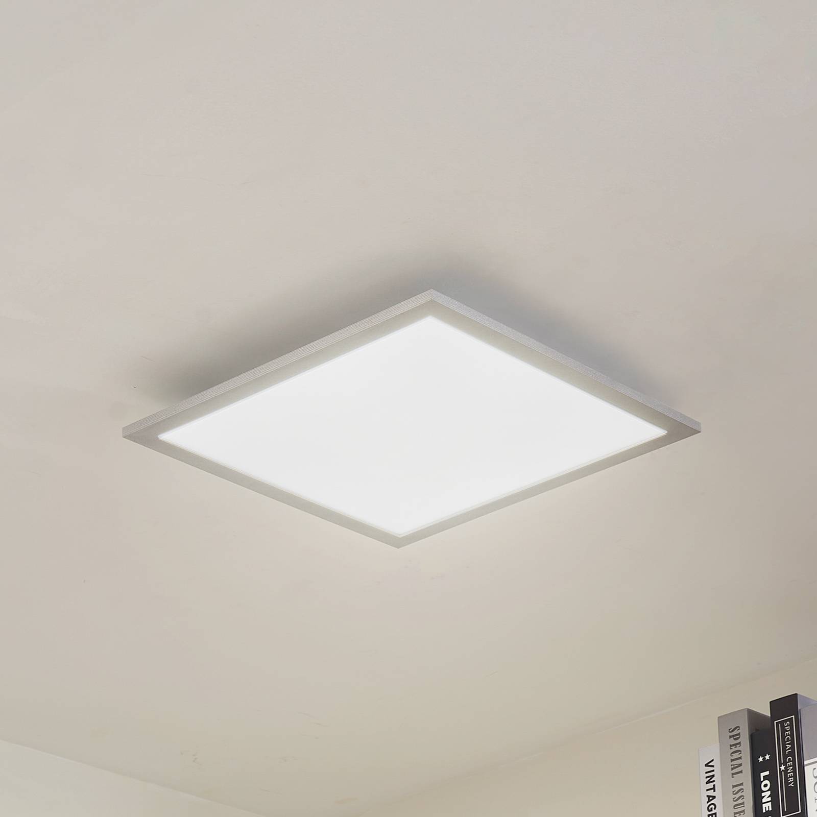 foto del prodotto pannello led arcchio lyndra, 40 cm, argento, alluminio, dimmerabile, cct