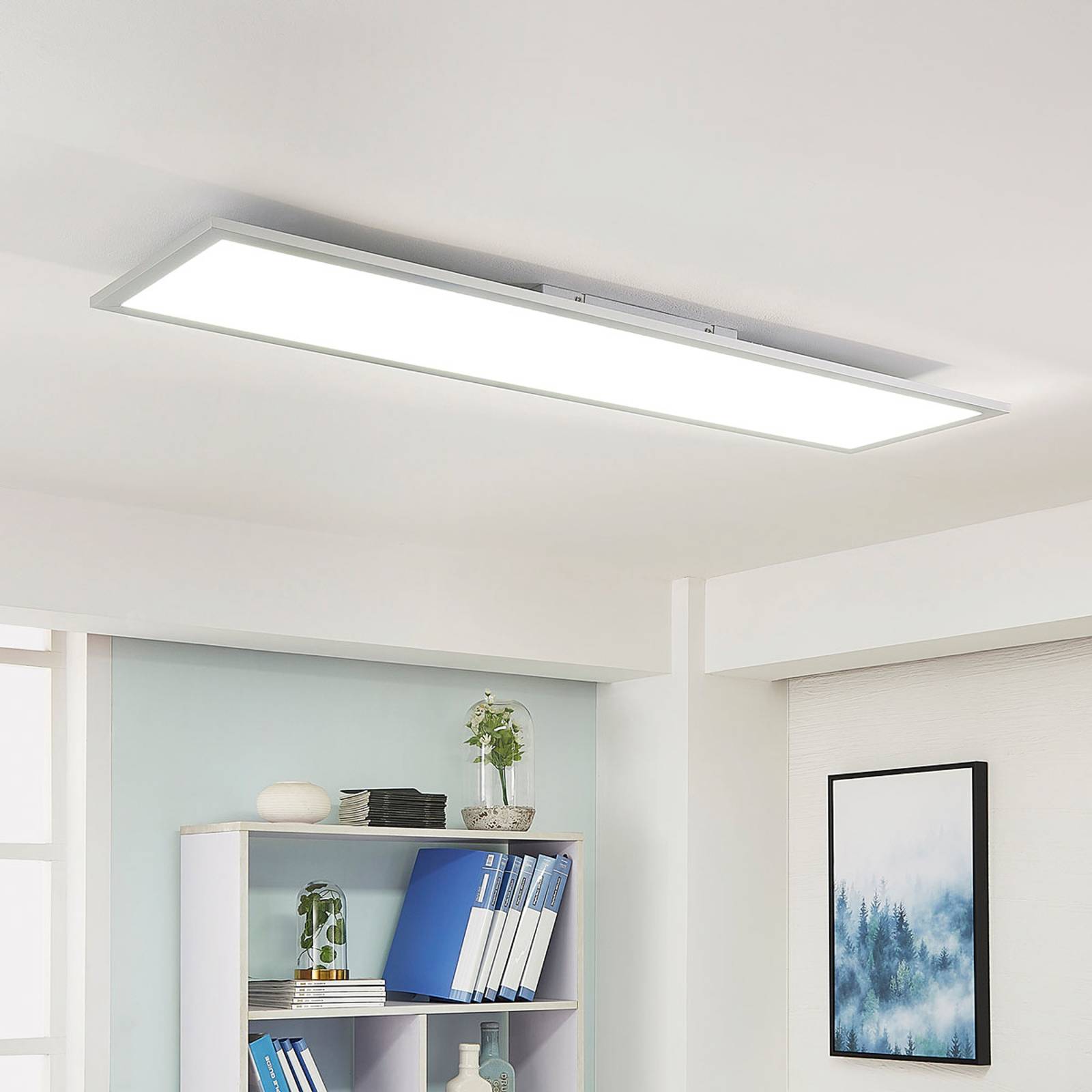 foto del prodotto pannello led arcchio lysander, 32w, cct, 119cm, argento