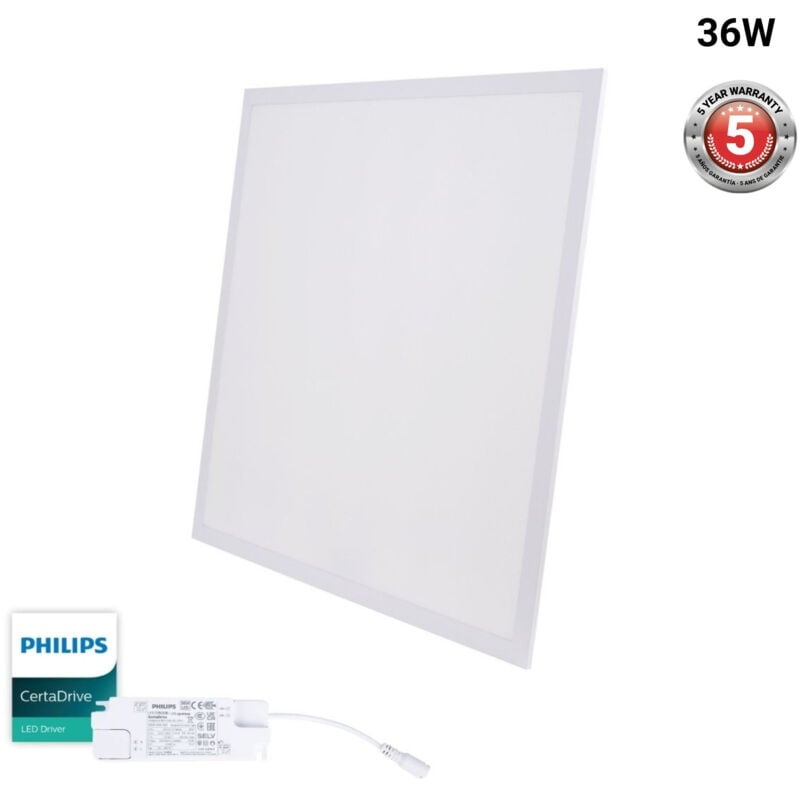 foto del prodotto pannello led backlight da incasso 60x60cm 36w 3800lm driver bianco freddo