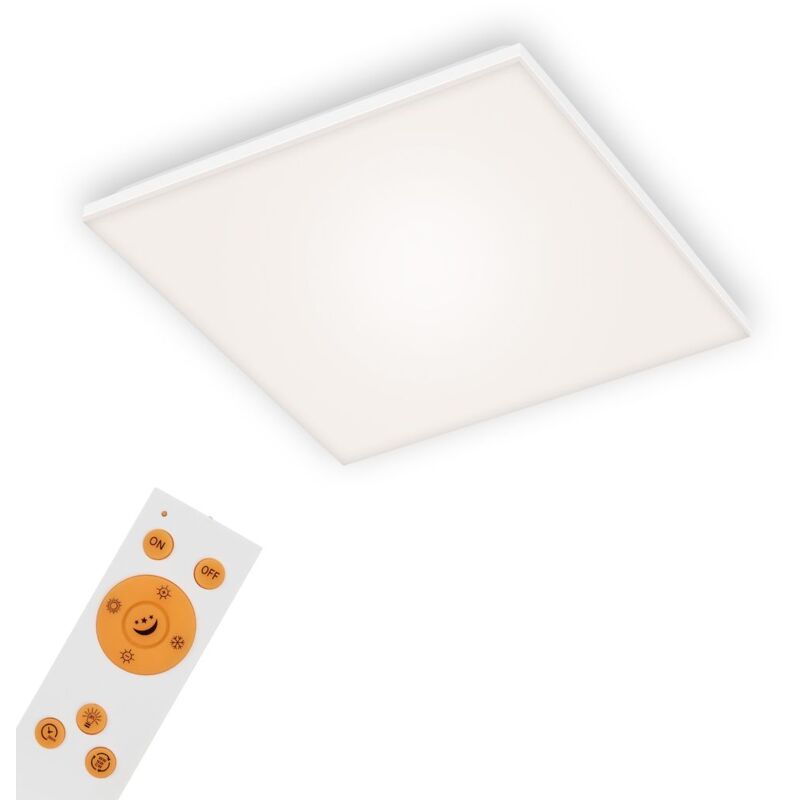 foto del prodotto pannello led cct dimmerabile senza cornice con telecomando bianco 24 w ip20 in metallo briloner