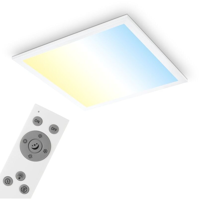 foto del prodotto pannello led cct lampada da soffitto pannello da soffitto telecomando dimmerabile 38x38cm briloner