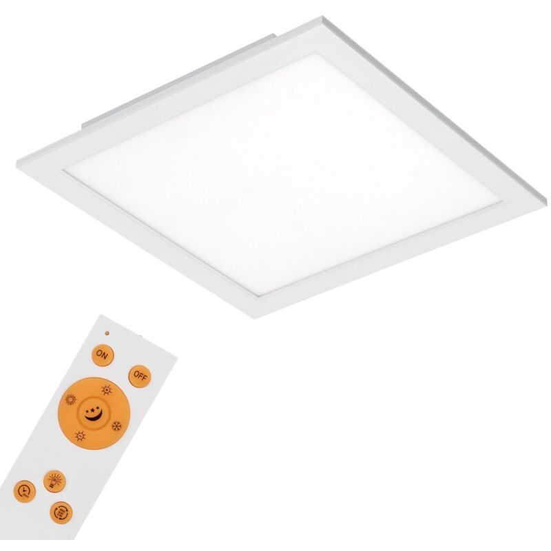 foto del prodotto pannello led da soffitto dimmerabile cct con telecomando 18w plastica briloner
