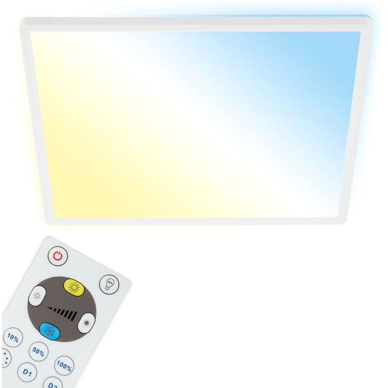 foto del prodotto pannello led dimmerabile telecomando ultrapiatto cct 22 w bianco plastica briloner