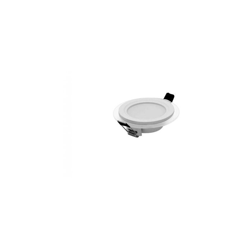 foto del prodotto pannello led incasso 6w vetro rotondo 3 colori cct