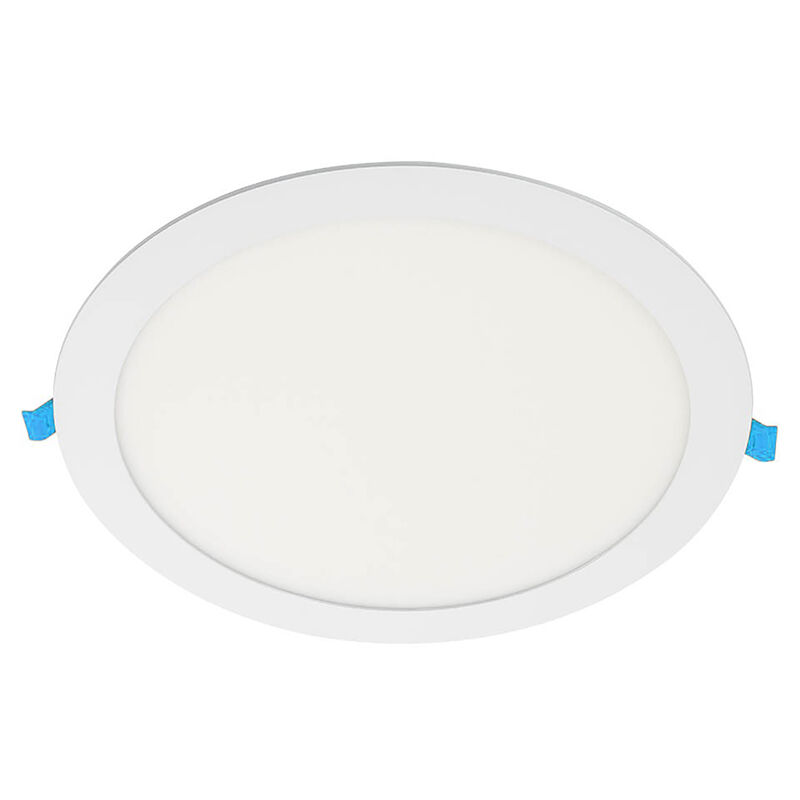 foto del prodotto pannello led incasso rotondo slim plafoniera 18 watt cct tre colorazione di luce fredda calda naturale selezionabile