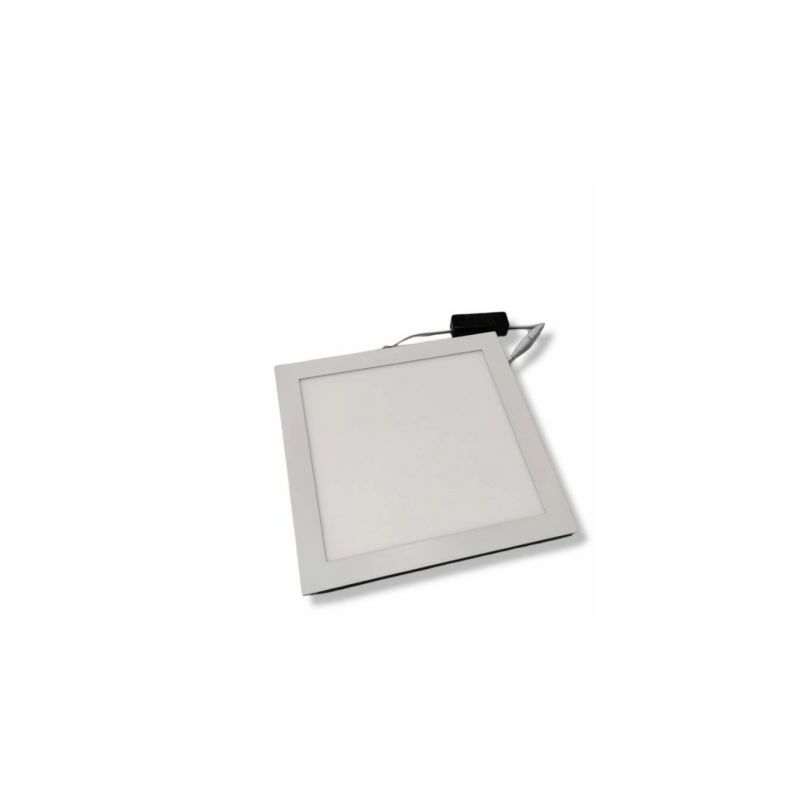 foto del prodotto pannello led incasso slim quadrato 12w luce calda 3000k con driver alimentatore 220v