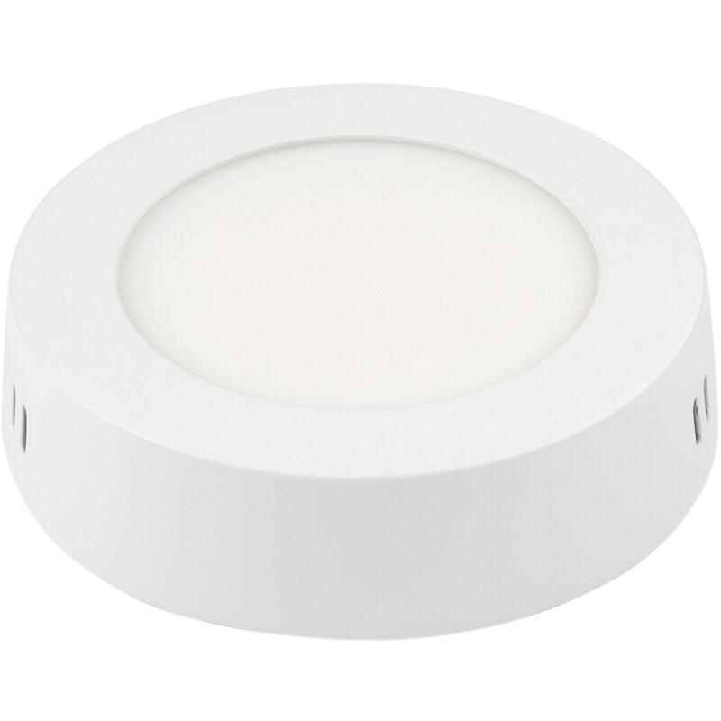 foto del prodotto pannello led round surface 6 6w 6000 6000kfralatn alluminio 120 120 fralatn optonica