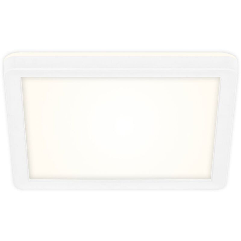 foto del prodotto pannello led slim angolare, 19x19 cm piatto, 12w, 1400 lm, bianco neutro, retroilluminazione, bianco