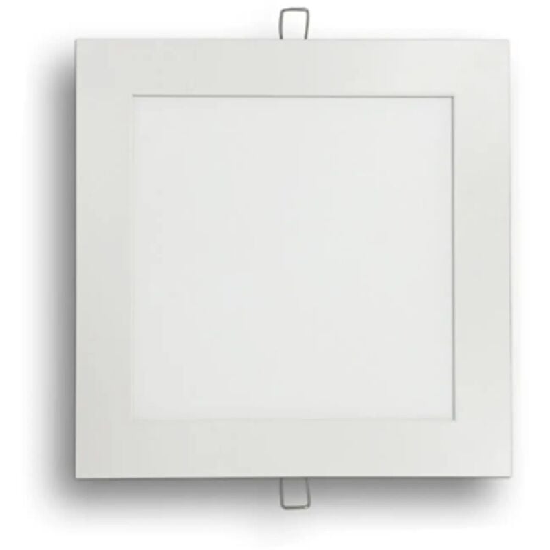foto del prodotto pannello led slim faretto incasso chip samsung quadrato bianco caldo 6 watt g