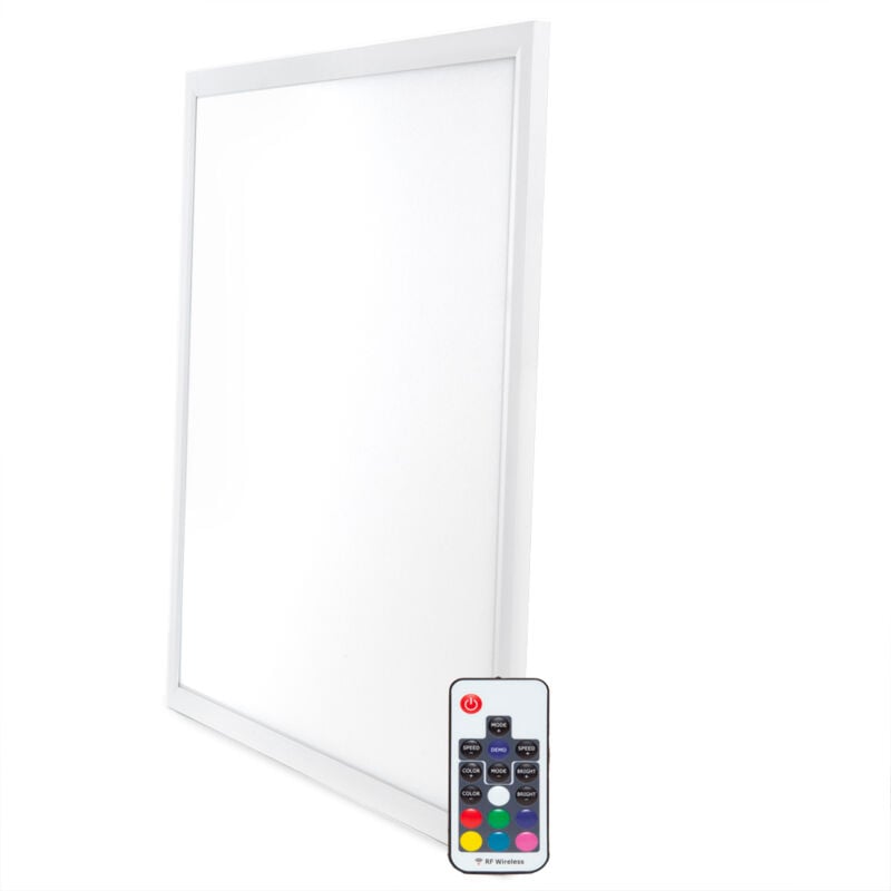 foto del prodotto pannello led superslim 30w 60x60cm telecomando rgb 40.000h ho p rgb 30w 