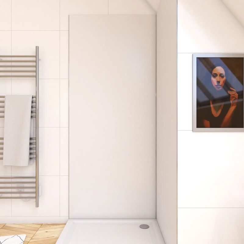 foto del prodotto pannello murale finitura alluminio bianco 100 x 210 cm wall it bianco