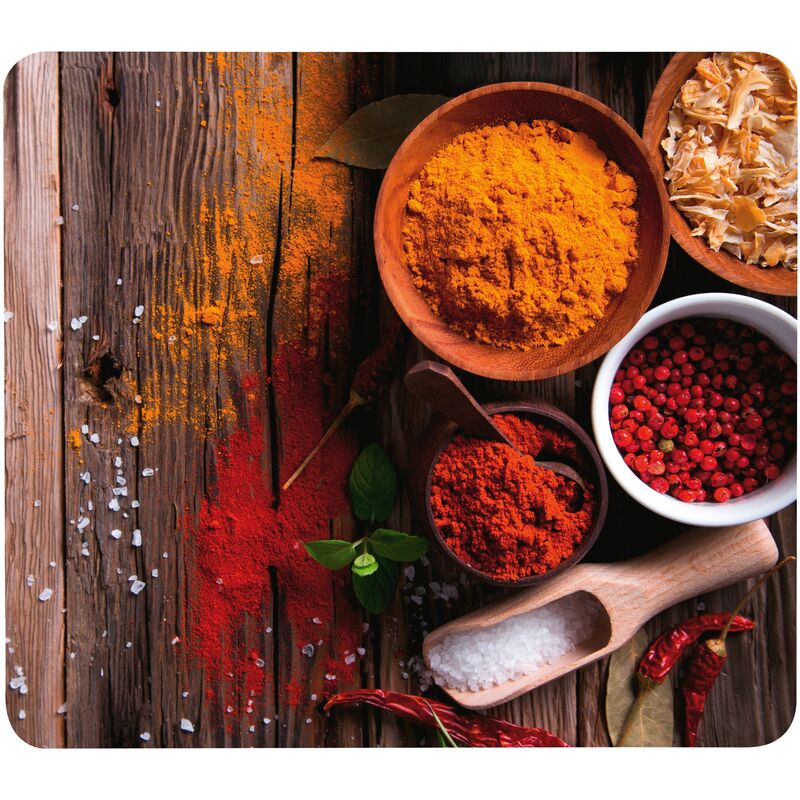 foto del prodotto pannello paraschizzi per cucina, 'spezie', vetro temperato, 50x56 cm, multicolore - wenko