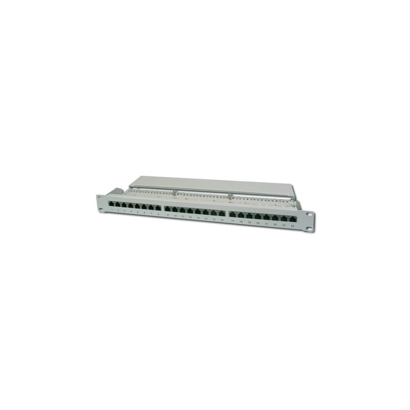 foto del prodotto pannello patch 19"" schermato 16 porte 8 poli rj45 per reti categoria 6 - 1 unita' - digitus