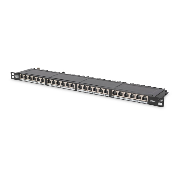 foto del prodotto pannello patch digitus 24 porte cat6 0,5 unita schermato dn91624sslsh