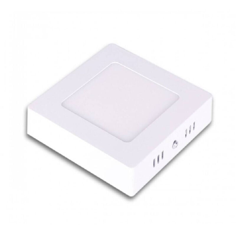 foto del prodotto pannello plafoniera led 6w quadrato pvc luce bianco caldo freddo naturale p120 bianco caldo trade shop traesio