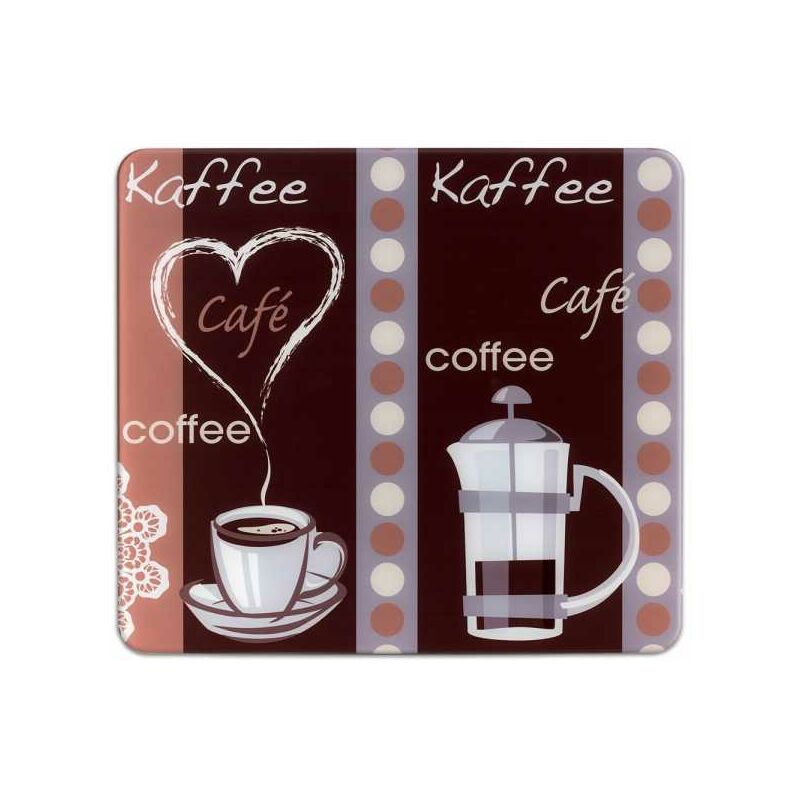 foto del prodotto pannello posteriore per cucina, rivestimento in vetro caff , vetro temperato, 50x56 cm, multicolore wenko