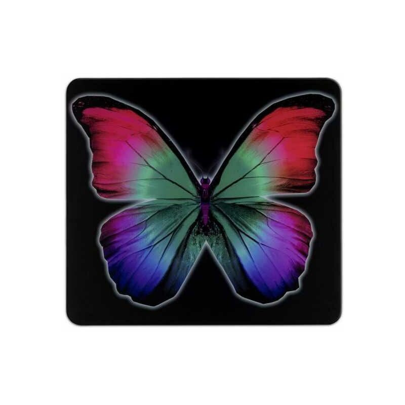 foto del prodotto pannello posteriore per cucina, rivestimento in vetro farfalle , vetro temperato, 50x56 cm, multicolore wenko