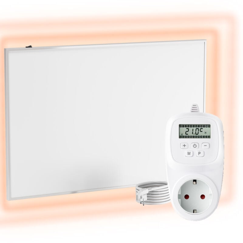 foto del prodotto pannello riscaldante a infrarossi con termostato incl.termostato th12 radiatore a infrarossi riscaldamento a infrarossi con tecnologia carbon