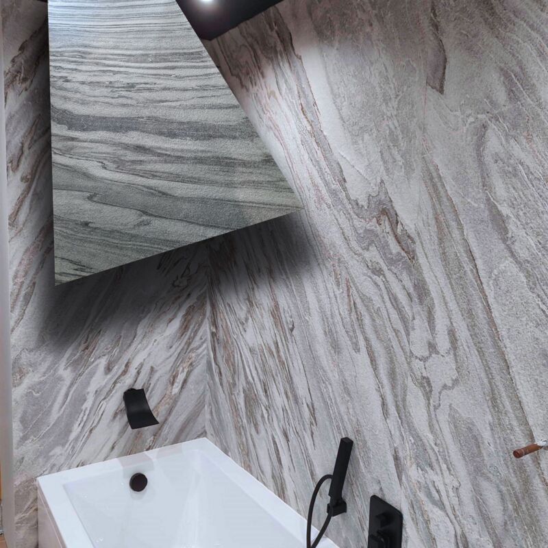 foto del prodotto pannello rivoluzionario di rivestimento interno esterno in vera pietra flessibile 61x122x0,3cm cilian