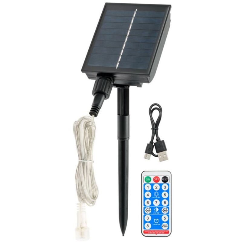 foto del prodotto pannello solare smart connect a batteria per alimentazione 600 led