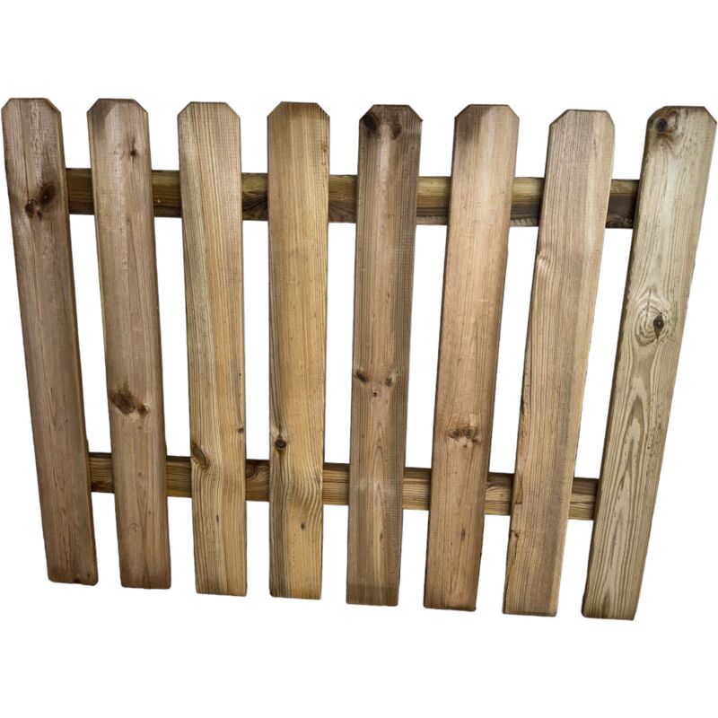 foto del prodotto pannello staccionata recinto in legno trattato per recinzione giardino lasa 100xh80 cm.