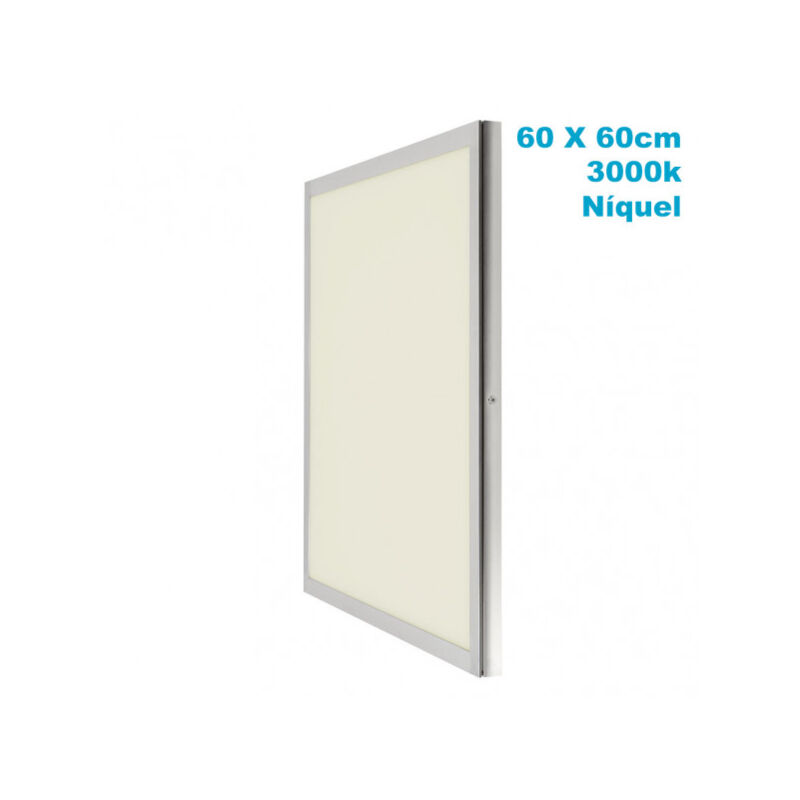 foto del prodotto pannello superf. 48w 3000k nickel satinad 60x60x2,3 3840lm tolstoi fabrilamp