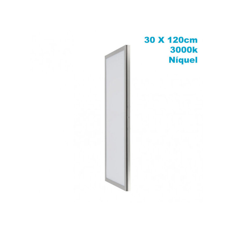foto del prodotto pannello superf. 72w 3000k nichel satinato 30x120x2,3 5760lm tolstoi