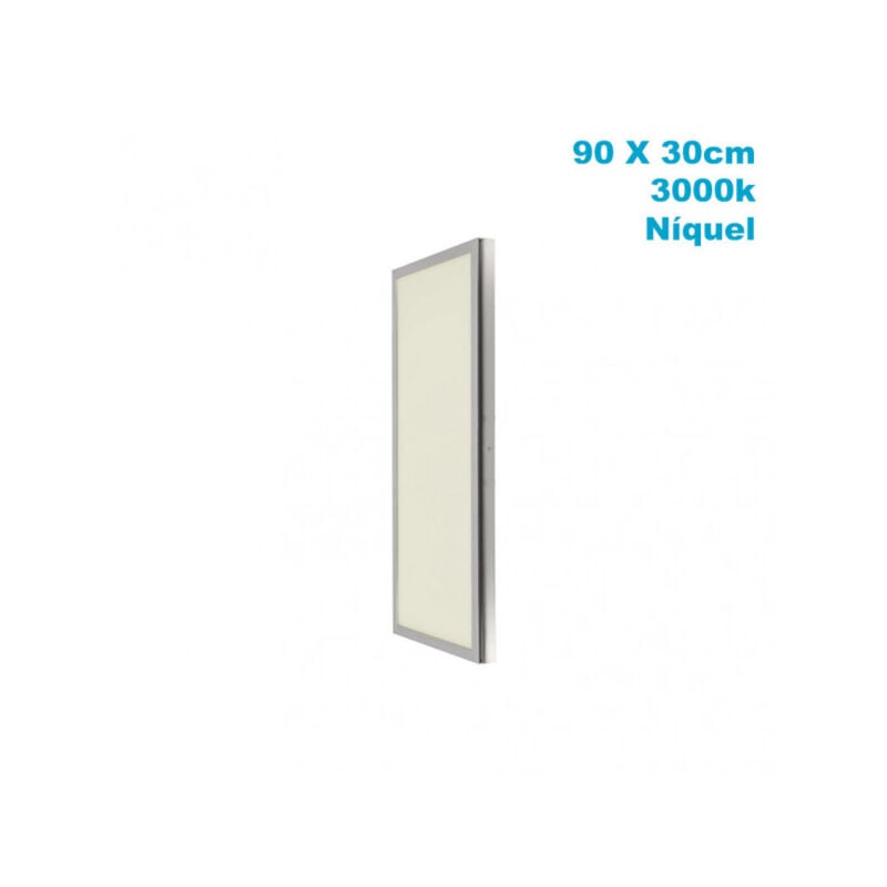 foto del prodotto pannello superf. 72w 3000k nichel satinato 30x90x2,3 5760lm tolstoi