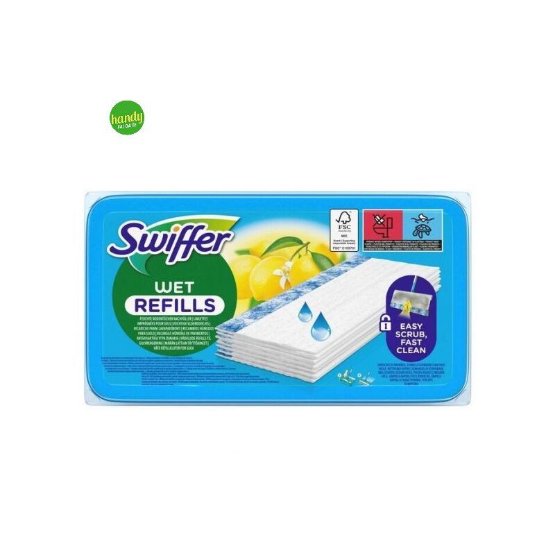 foto del prodotto panni swiffer wet 24 pezzi al profumo di limone