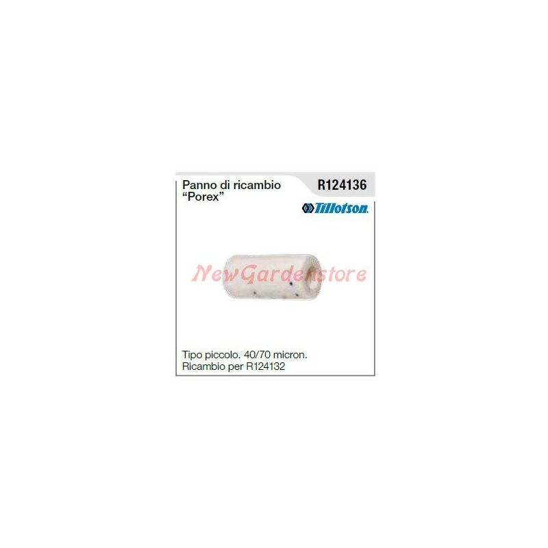 foto del prodotto panno di ricambio pescamiscela tillotson per motosega tipo piccolo r124136