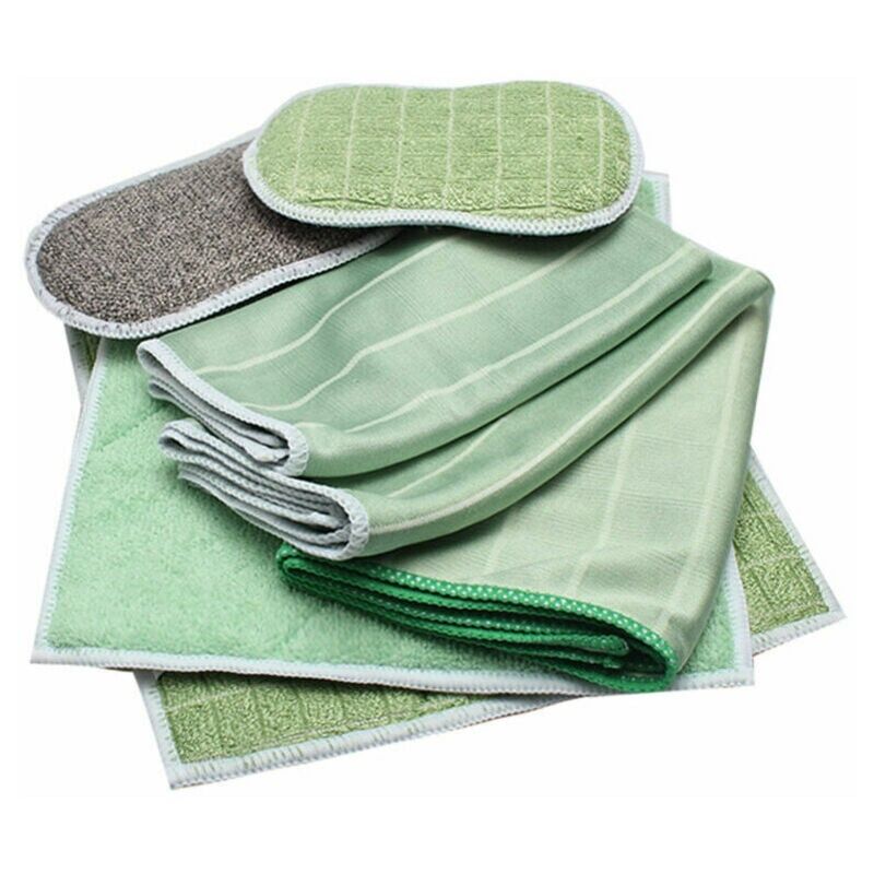 foto del prodotto panno, microfibra e salvietta set 6 panni in microfibra bamboo pulisce e lucida tutte le superfici lisce e fragili vetri, carrozzeria, vetro