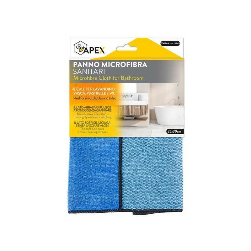 foto del prodotto panno microfibra sanitari cm 35x30 15097 apex