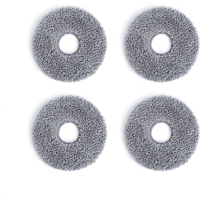 foto del prodotto panno mop grigio per deebot t30 pro omni, set 4 pezzi, accessorio robot aspirapolvere ecovacs