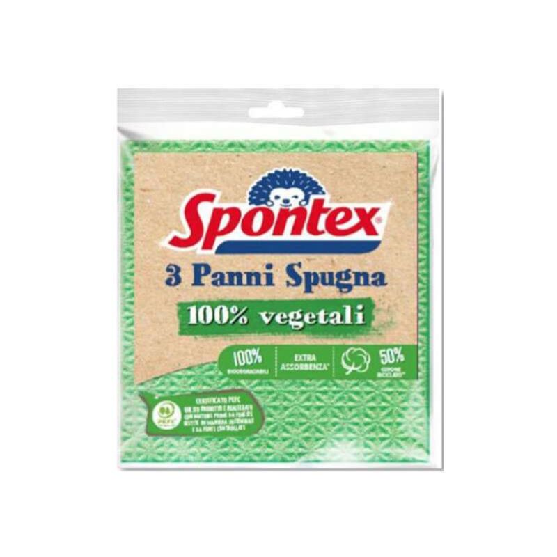 foto del prodotto panno spugna bio eco pz 3 cm 18x19 spontex