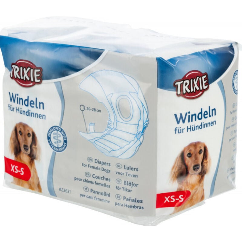foto del prodotto pannolini per cani femmine xs-s da 12 pz - trixie