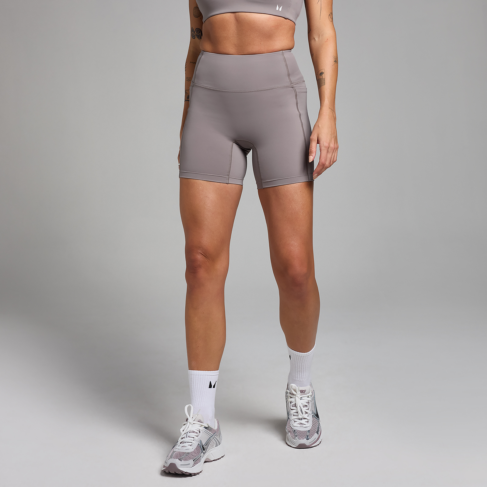 foto del prodotto pantaloncini ciclista con tasca mp active da donna grigio freddo m