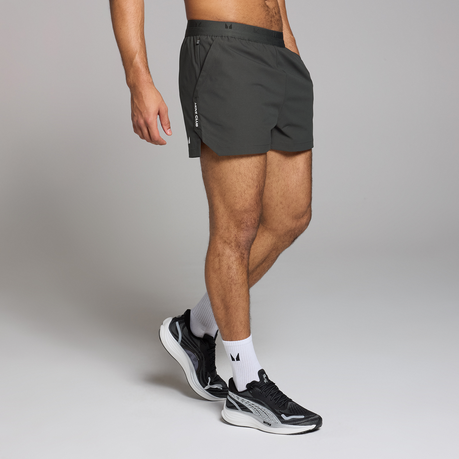 foto del prodotto pantaloncini con stampa 7 cm mp tempo da uomo nero slavato m