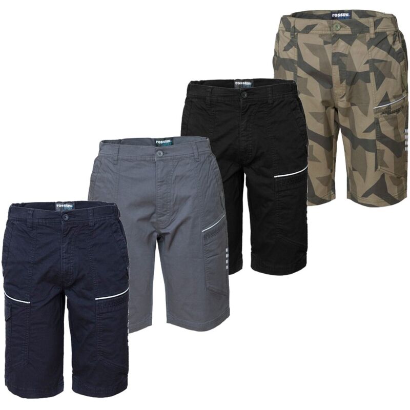 foto del prodotto pantaloncini da lavoro rossini r stretch xl blu